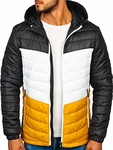 BOLF Herren Jacke mit Kapuze [4D4] Schwarz (5845)