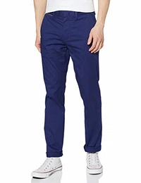 Herren Denton Chino straight Fit stretch Loose Fit Jeans, Blau (Blue Ink), W32/L32