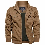EKLENTSON Herren Jacke Cargo Montagemodell Khaki