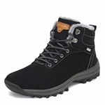 Mishansha Winterstiefel Herren Damen Wasserdicht Winterschuhe Warme Wanderschuhe Outdoor Boots Schneestiefel Schwarz