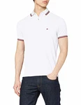 Tommy Hilfiger Herren Tommy Tipped Slim Polo Poloshirt White