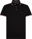 Tommy Hilfiger Herren Poloshirt Kurzarm Core Tommy Tipped Slim Fit, Schwarz (Black), L