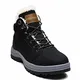 visionreast Warm Gefütterte Winterschuhe Unisex Wasserdicht Wanderschuhe Schneestiefel Winter Trekking Winterboots für Herren Damen Schnürsenkel rutschfest Outdoor, Schwarz, 43 EU