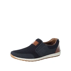 Rieker Herren Slipper Frühjahr/Sommer 08869 Pazifik/Navy/Amaretto/dunkelblau/braun