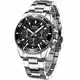 Herren Uhr Männer Chronographen Schwarz Edelstahl Wasserdicht Designer Armbanduhr Herren Militär Großes Leuchtende Analog Datum Business
