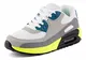 Fusskleidung Unisex Damen Herren Sportschuhe Übergrößen Laufschuhe Turnschuhe Neon Sneaker Schuhe Weiß Grau Grün Grün EU 43