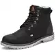 Mishansha Herren Winterschuhe Gefüttert Wasserdicht Winterstiefel Outdoor rutschfest Kurzschaft Stiefel Schwarz 43