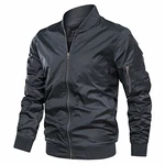 TACVASEN Bomberjacke Herren Übergangsjacke Grau
