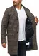 Indicode Herren Ilchester Wollmantel mit Stehkragen einfarbig, melliert oder im Tweed Karo-Muster   Herrenmantel Wintermantel Lange Übergangsjacke Winterjacke Mantel für Männer Rubber M