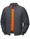 MAGCOMSEN Herren Bomber Jacke Warm Gefüttert Winterjacke Winddicht Freizeitjacke Herren Militär Arbeit Übergangsjacke Retro Piloten Mantel mit 4 Taschen Grau M