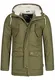 Indicode Herren Lecky Parka m.Teddy-Futter & Kapuze   warme Winterjacke Wasserabweisende Regenjacke robuste Herrenjacke Lange Übergangsjacke Dicke Winter Jacke f. Männer Army XXL