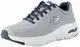 Skechers Herren Arch Fit Sneaker, Gray Textile Synthetic Navy Trim, 41 EU