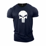 GYMTIER Bodybuilding T-Shirt Skull Schwarz