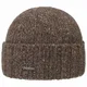 Stetson Wool Cashmere Beanie - Strickmütze für Herren - Mütze mit Kaschmir und Schurwolle - Handmade in Italy - Melierte Wollmütze in Einheitsgröße - Herbst/Winter braun-meliert One Size