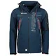 Geographical Norway Techno Softshelljacke Herren Kapuze abnehmbar, Navy, M