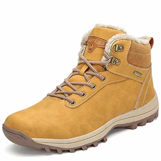 Mishansha Winterstiefel Herren Damen Wasserdicht Winterschuhe Warme Wanderschuhe Outdoor Boots Schneestiefel Gelb Mishansha Winterstiefel Herren Damen Wasserdicht Winterschuhe Warme Wanderschuhe Outdoor Boots Schneestiefel Gelb