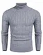 COOFANDY Pullover Herren Rollkragen Slim Fit Strickpullover Sweater Solid Winter Warme für Männer