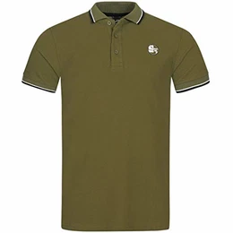 Herren Poloshirt Polohemd Basic Kurzarm Einfarbig Slim Fit Polo Shirt Baumwolle T-Shirt Polokragen M-XXXL Modell 1403ST Khaki M