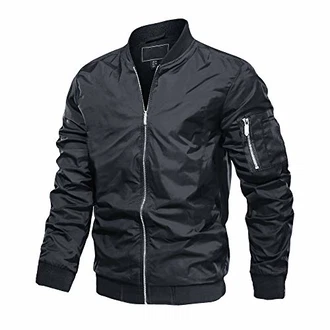 MAGCOMSEN Herren Pilotenjacke Übergangsjacke Fliegerjacke Grau MAGCOMSEN Herren Pilotenjacke Übergangsjacke Fliegerjacke Grau