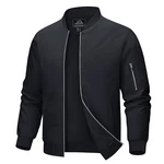 MAGCOMSEN Herren Pilotenjacke Übergangsjacke Fliegerjacke Schwarz