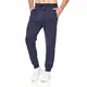 Tansozer Jogginghose Herren Baumwolle Sporthose Männer Lang Trainingshose mit Reißverschluss Taschen Blau M