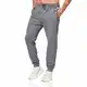 Tansozer Jogginghose Herren Baumwolle Sporthose Männer Lang Trainingshose mit Reißverschluss Taschen Grau M