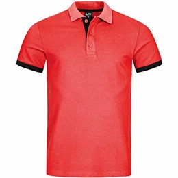 Herren Poloshirt Polohemd Basic Kurzarm Einfarbig Slim Fit Polo Shirt Baumwolle T-Shirt Polokragen M-XXXL Modell 1402ST Fuchsia M