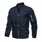 MAGCOMSEN Herren Pilotenjacke Übergangsjacke Fliegerjacke Dunkelblau
