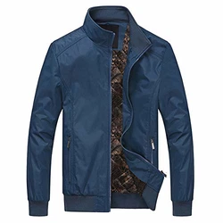YOUTHUP Herren Langarm Jacke für Business Freizeit (1601) Blau