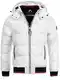 Indicode Herren Marlon Steppjacke in Daunenjacken-Optik   Winterjacke Übergangsjacke Optical white M