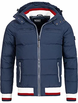 Indicode Herren Marlon Steppjacke in Daunenjacken-Optik Winterjacke Übergangsjacke Navy Mix Indicode Herren Marlon Steppjacke in Daunenjacken-Optik Winterjacke Übergangsjacke Navy Mix