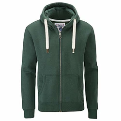 Charles Wilson Original-Kapuzenpullover mit Reißverschluss Dunkelgrün (0819)