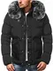 OZONEE Herren Winterjacke Jacke Winter Farbvarianten Warm Bomberjacke Steppjacke Wintermantel Kunstfell Daunenjacke Leichte Jacket Outdoor Puffer Gepolstert 777/8257K/1 Camel M