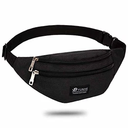 Bauchtasche Herren Gürteltasche Damen Hüfttasche Schwarz Brusttasche Wasserdicht Wasserdicht Laufgürtel Handytasche Sport Geldgürtel Wandern
