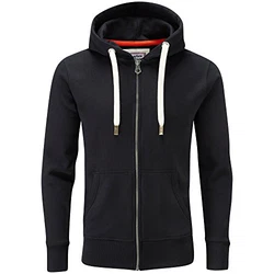 Charles Wilson Original-Kapuzenpullover mit Reißverschluss Schwarz (0819)