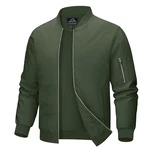 MAGCOMSEN Herren Pilotenjacke Übergangsjacke Fliegerjacke Armeegrün