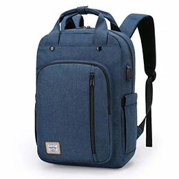 WindTook Rucksack Herren Daypack Tagesrucksack Laptop Rucksack mit USB Anschluss für 15,6 Zoll Notebook, Uni Büro Freizeit Arbeit Schule, Blau