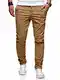 behype. Herren Basic Chino Jeans-Hose Stretch Regular Slim-Fit 80-0310,Beige,34W / 34L