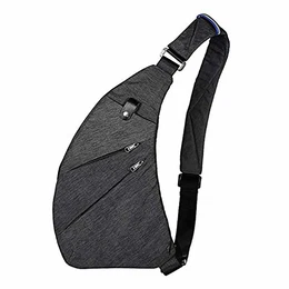 Wishliker Crossbody Sling Bag Schultertasche Anti-Diebstahl Brusttasche Multi-Pocket-Rucksack für Herren Und Damen