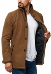 Indicode Herren Brittany Kurzmantel mit Stehkragen Camel Indicode Herren Brittany Kurzmantel mit Stehkragen Camel
