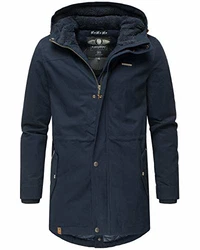 Navahoo Herren Winterjacke Parka Jacke B662 Navy (B662)