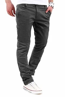 behype. Herren Basic Chino Jeans-Hose Stretch Regular Slim-Fit (80-0310)