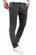 behype. Herren Basic Chino Jeans-Hose Stretch Regular Slim-Fit 80-0310,Dunkelgrau,32W / 32L