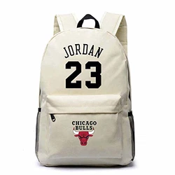 Michael Jordan Rucksäcke Schultaschen Studentenreisetaschen Laptop-Rucksack 23 Khaki