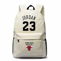 Michael Jordan 23 Rucksäcke Schultaschen Rucksäcke Schultaschen Studentenreisetaschen Laptop-Rucksack (Color : Khaki)