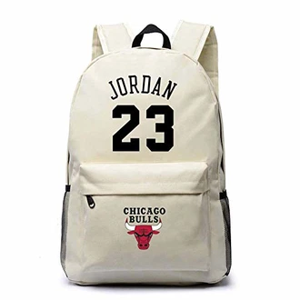 Michael Jordan Rucksäcke Schultaschen Studentenreisetaschen Laptop-Rucksack 23 Khaki