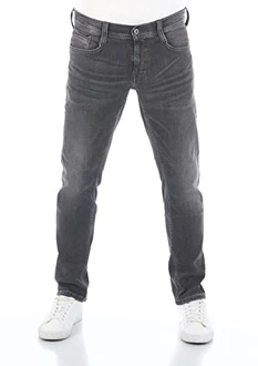MUSTANG Herren Jeans Oregon Tapered Fit Stretch Denim Hose Blau/Grau/Schwarz (1009376-783)