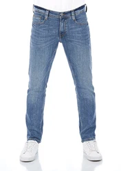 MUSTANG Herren Jeans Oregon Tapered Fit Stretch Denim Hose Blau/Grau/Schwarz (1009374-583)