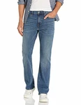 Amazon Essentials Herren Bootcut-Stretchjeans Gerade Geschnitten Mittelblau