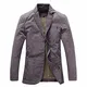 Allthemen Herren Sakko Sportlich Slim Fit Sportsakko Freizeit Sakko Schwarz Jackett Used Look